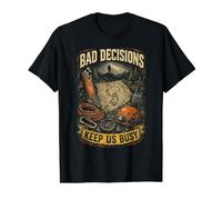 Search and Rescue SAR Team Bad Decisions Keep Us Busy Value Graphic T-Shirt, Men, Black, L