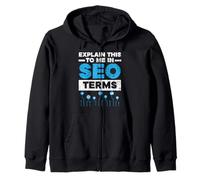 Search Engine Optimization SEO Marketing Job Internet Zip Hoodie