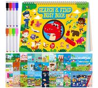 Search & Find Book, 30 Different Themes 32 Pages Activities Book, Montessori Learning Toy Educational Game Autism Sensory Toys for Preschool Girls and Boys Ages 3, 4, 5, 6