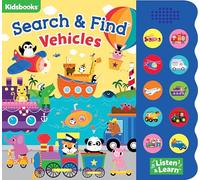 Search & Find: Vehicles; Listen & Learn with Soundboard 10 Sounds (Kidsbooks)