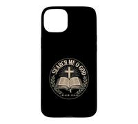 Search Me O God Psalm 139:23 Christian Faith Vintage Case for iPhone 15 Plus