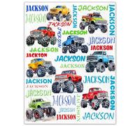 SearchI Personalised Baby Blanket, Custom Baby Blankets with Name for Boys Girls, Soft Customised Elephants Nursery Blanket for Newborn Toddler Baby Gifts for Birthday Baby Shower Christmas