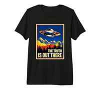 Searching for The Truth UFO Alien Flying Saucer Encounter Premium T-Shirt