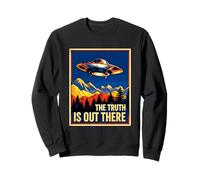 Searching For The Truth UFO Alien Flying Saucer Encounter Sweatshirt
