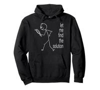 Searching Something Stick man Let Me Find The Solution Pullover Hoodie