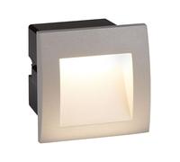 LED Square Grey Finish Indoor Outdoor Garden Recessed Ceiling Wall Fitting Light [EEK: A]
