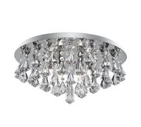 Searchlight 3306-6CC Hanna 6 Lights Chrome Crystal Flush Ceiling