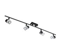 Searchlight 4 Light Ice Cube Glass Black Chrome Wall Lamp Bracket Spotlight New