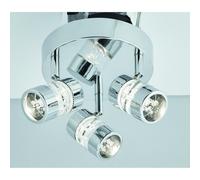Searchlight Bubbles Bathroom LED Triple Spot Light, Chrome