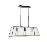 Searchlight 4613-3CC Voyager Three Light Horizontal Ceiling Lantern Light in Chrome