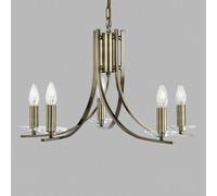 Searchlight 5-bulb Ascona antique appearance hanging light