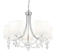 Searchlight 5 Lights Traditional Chrome Ceiling Fitting Pendant Chandelier Light