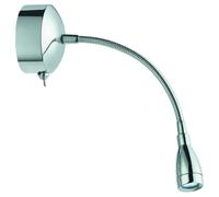 Searchlight 6 LED Lights Chrome Flexible Adjustable Wall Hallway Picture Light