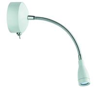 Searchlight 6 LED Lights White Flexible Adjustable Wall Hallway Picture Light