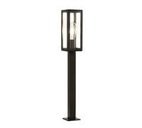 Searchlight Lighting 6441-900BK Box Single Light Outdoor Rectangle Head Large Post Light In Black Finish