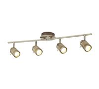 Seoul 4-Light Bathroom Bar Ceiling Spot Light in Antique Brass Antique Brass