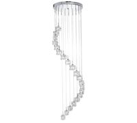 Ceiling Light Silver Ice Cube LED 20 1.8m Chrome Searchlight 6720-20-LED