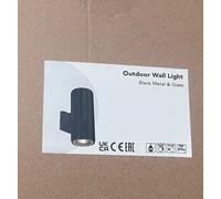 Searchlight 6872BK Up Down Wall Light Black