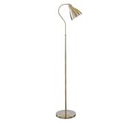 Antique Brass Floor Lamp Adjustable Metal Head