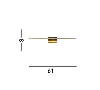 Searchlight Amalfi LED bathroom wall lamp, brass colour, width 61 cm, steel