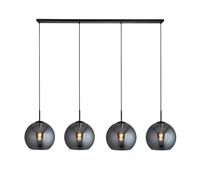Searchlight Amsterdam 4 Light Bar Ceiling Pendant - Smoked Glass