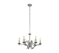 Searchlight Ascot 6 Light Chandelier - Chrome