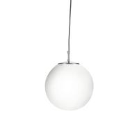 Searchlight Atom satin silver single ceiling pendant light (6077)
