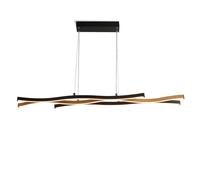 Searchlight 32104-1BK Bloom LED Bar Light, black & wood, CCT [EEK: G]