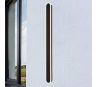Searchlight Bordo Oval 120 cm black aluminium LED outdoor wall lamp