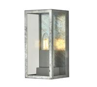 Searchlight Box II Half Lantern Outdoor Wall Light - Galvanised Steel