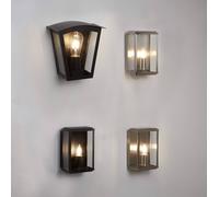 Searchlight Box outdoor wall light, brass