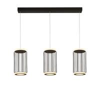 Searchlight Circolo 3 Light LED Bar Ceiling Pendant - Black