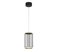 Searchlight Cage LED pendant light, 1-bulb, black