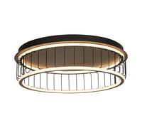 Searchlight Circolo LED Large Flush Ceiling Light - Black