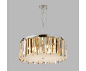 Searchlight Clarissa hanging light with crystal prisms Ø 60 cm