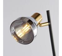 Searchlight Classy table lamp with a smoked glass lampshade