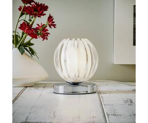 Searchlight Claw table lamp, touch function, clear lampshade
