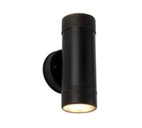 Searchlight Coastal Outdoor Up & Down Wall Light - Black