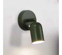 Searchlight CONE LED rechargeable wall lamp, dark green, width 10 cm, metal