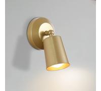 Searchlight CONE LED rechargeable wall lamp, gold-coloured, width 10 cm, metal