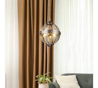 Searchlight Coronet pendant light, brass