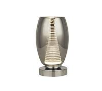 Searchlight Cyclone 1 Light Table Lamp, Smoked Glass 3000K
