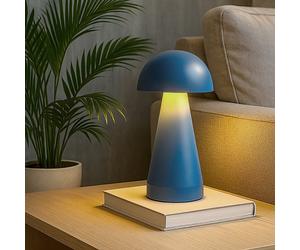 Searchlight Dome Rechargeable LED Table Lamp - Denim