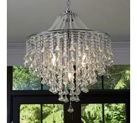 Searchlight Dorchester chandelier, crystal glass, 5-bulb, Ø 64 cm, E14