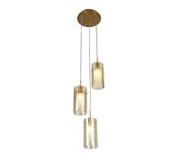Searchlight Duo III 3 Light Multi,Drop Bronze, Champagne Glass