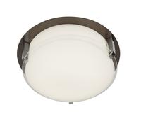 Searchlight Edinburgh LED Flush Light Brown/White