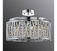 Searchlight Elise hanging light decorated with glass crystals