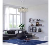 Searchlight Elise hanging light with crystal drops