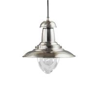 Searchlight Fisherman nautical ceiling pendant (4301SS, satin silver)