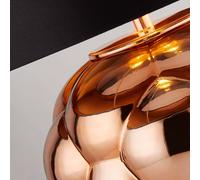 Searchlight Fizz table lamp, black/copper, glass, 30 cm high, E27